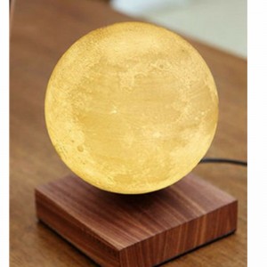 fából készült mágneses lebegő holdlámpa 6 hüvelykes lebegő holdfény ajándékba